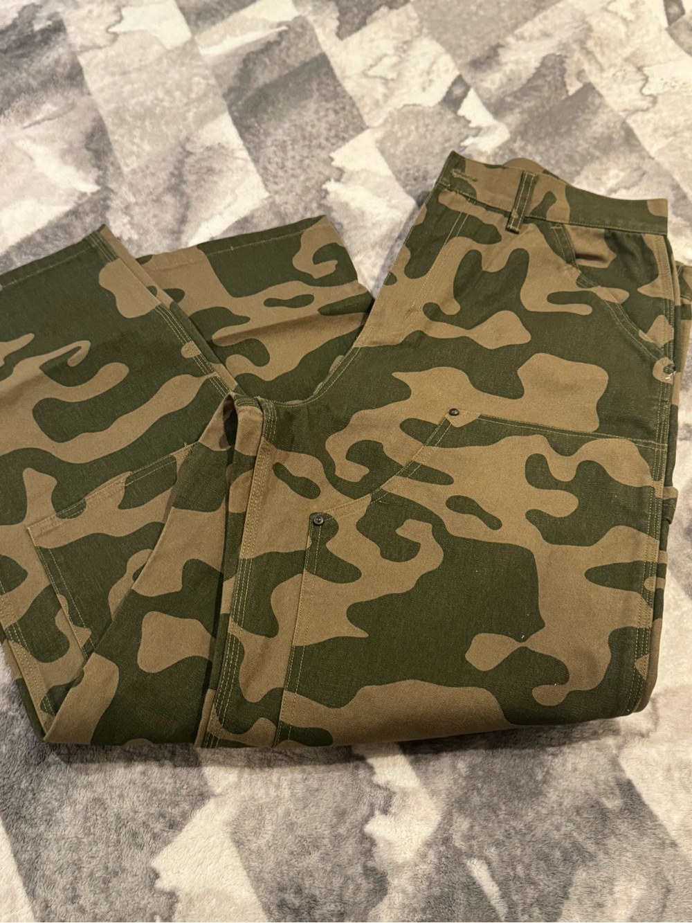 PALACE Camouflage Cargo Pants - Olive Green & Khaki